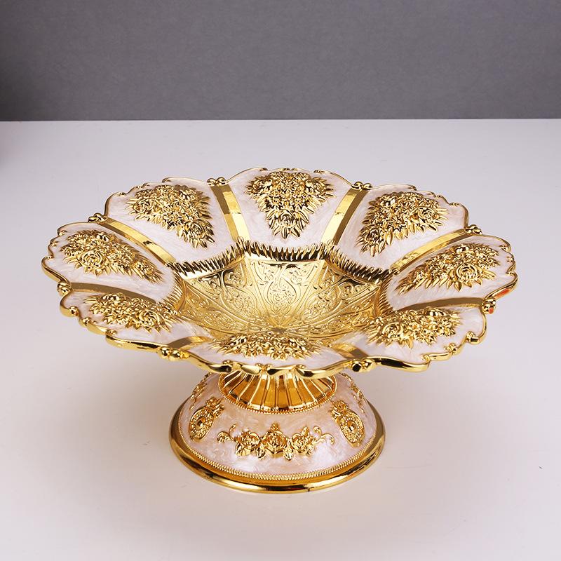 Fruit Plate Nordic Style Home Creative Fashion Living Room Metal Small Exquisite Fruit Plate Ornament