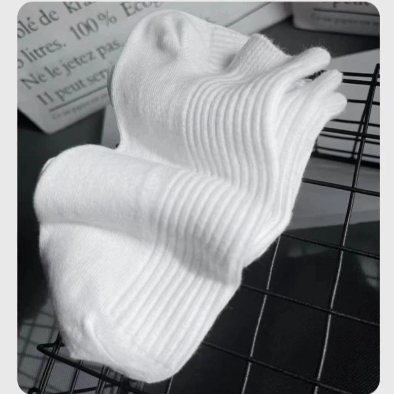 5 Pairs/Pack Ankle Socks Women Cotton Invisible Sweat-absorbing Girls Low Tube Boat Socks