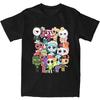 Moda Vintage Hombres Mujeres Estampado Dandys World Juego Dibujos Animados Camiseta Manga Corta Camisetas de Algodón Ropa