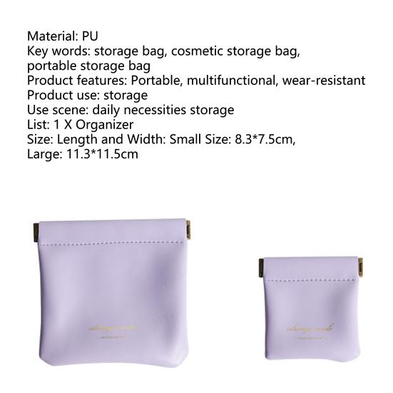 Excellent Sundries Bag Magnetic Closure Waterproof Eco-friendly Jewelry Bag Sundries Lipstick Storage Bag for Outdoor