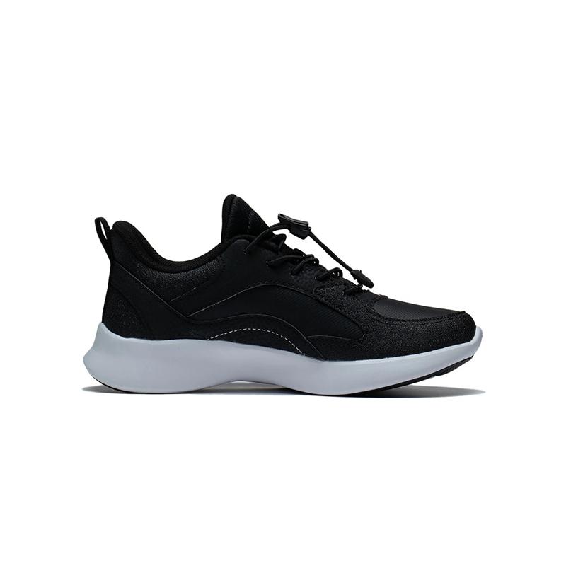 Li Ning Kinder Modetrend Stoßdämpfung Rebound Atmungsaktive Freizeitschuhe Kinder Freizeitschuhe Schwarz YKCU240-11