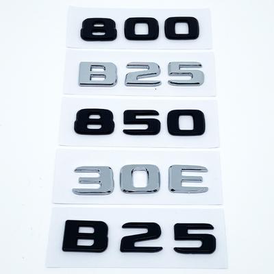 Black Silve Letters B25 30E 900 850 800 700 ABS Emblem for Brabus E W212 W213 Car Trunk Badge Logo Sticker