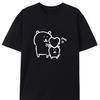 2025 New Essential Cotton Unisex T-Shirt Fashion Printing Soft Breathable Crew Neck Fashion Men's and Women's T-Shirts One Piece