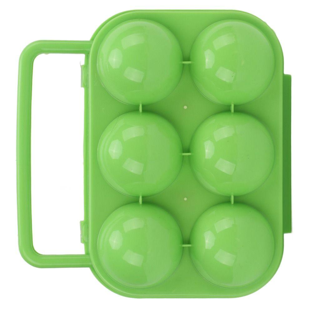 3 Pcs 6 Grid Egg Storage Carrier ABS Egg Holder Durable Egg Box  Indoor Kitchen