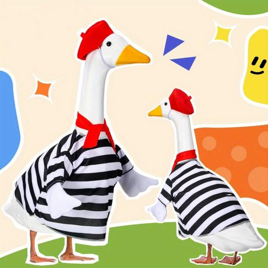 1 Set Porch Goose Outfits Outdoor Garden Lawn Yard Goose