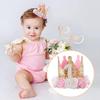 1st Birthday Party Decor Hat Kids 1 2 3 Year Happy Birthday Boy Girl First Birthday Party Baby Shower Decor Pink Kids Crown Hat