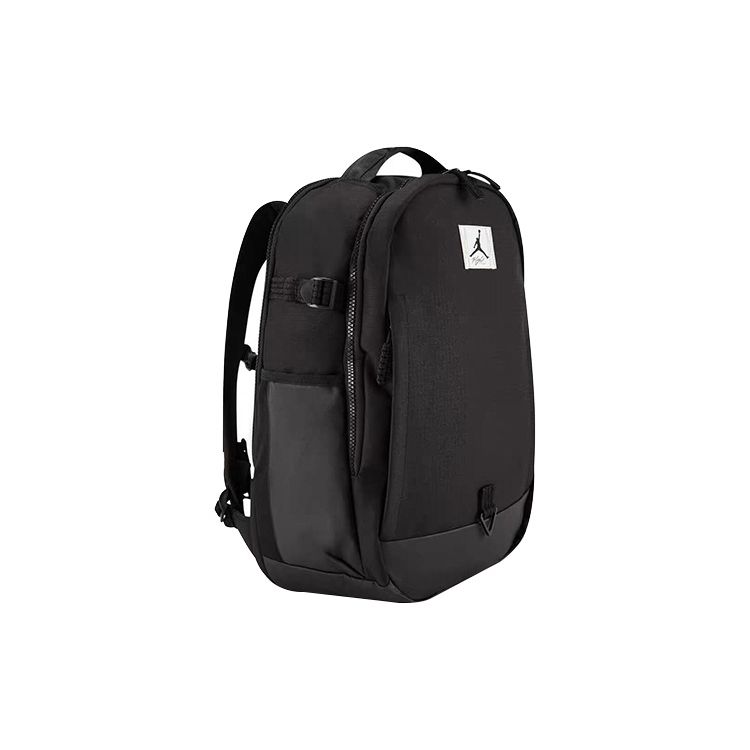 Jordan Logo Polyester Backpack Unisex Backpacks Black FV2899-010