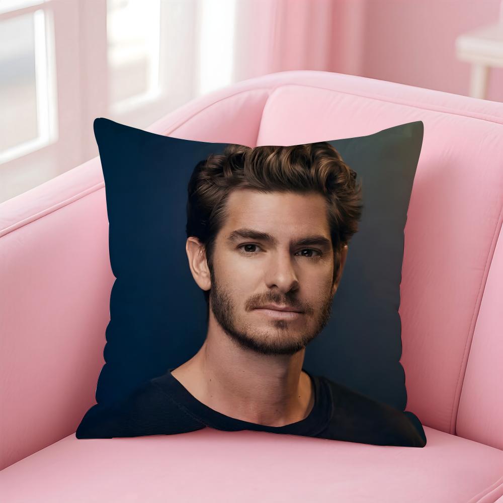 1PC Souvenir Of American AAndrew Garfield Cushion Cover Pillowcase Short Plush Invisible Zipper Room Sofa Cushion Cover