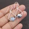 Dendritic Opal Gemstone Jewelry, Handmade Silver Earrings, 925 Sterling Silver Meditation Jewelry Gift For Her