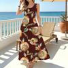Women's Sleeveless A-Line Maxi Dress Soft Flowy Big Hem Casual Dress for Beach Vacation,Daily & Outdoor,Versatile Ladies Long Dress