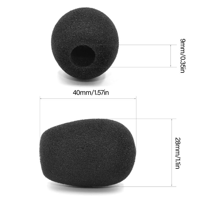 DurabilityReplacement Megnetic Button Ear Cushions Microphone Foam for A40TR Headsets High Density Noise Isolation