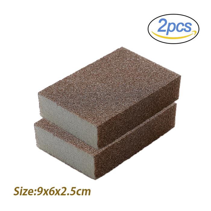 1/2/4/6/8Pcs Carborundum Removing Rust Cleaning Brush Descaling Clean Rub for Cooktop Pot Kitchen Sponge