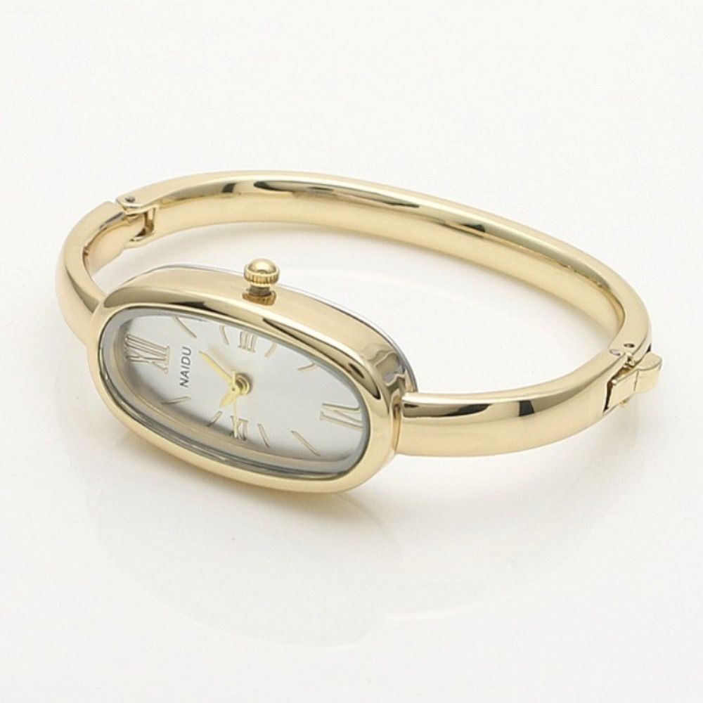Guld/Silver Armbandsur Lyxigt Kvartsur Högkvalitativt Armbandsur för Kvinnor