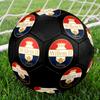 Willem II Tilburg Size5 Soccer Ball, Colorful, Suitable for All Ages, Machine-stitched, PVC Material, Competition Grade,durable and High Bounce