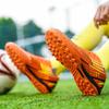 Männer Fußball Stiefel Lange Spikes Hohe Knöchel Fußball Schuhe TF Outdoor Gras Stollen Fußball Stiefel Training Sport Fußball Schuhe
