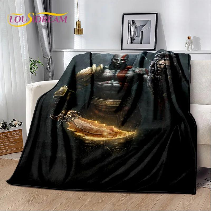 29 Style Kratos God of War Games Cartoon Blanket,Soft Throw Blanket for Home Bedroom Bed Sofa Picnic Travel Office Cover Gifts