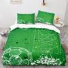 Soccer Duvet Cover Set Football Sport Galaxy Background Polyester Comforter Cover King Queen Twin Full Size For Kids Boys Girl