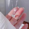 Shiny Butterfly Necklace Exquisite Golden  Pendant Collar Chain Necklace Ladies Clavicle Chain Wedding Party Jewelry Gift