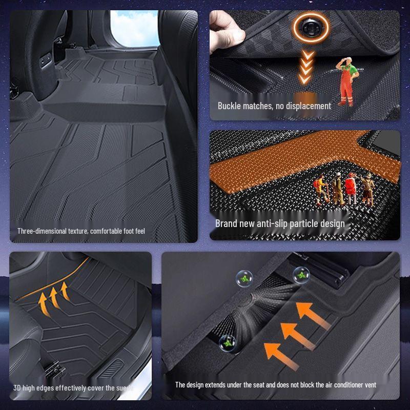 Haval Xiaolong MAX TPE Floor Mats: Full Coverage Carpet Set for Haval Vehicles