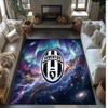 Juventus FC Nyomtatott Flanel Szőnyeg Csúszásgátló Puha Poliészter Padlószőnyeg Beltéri Dekorációs Szőnyeg Hálószobába Nappaliba Kanapé Mellé