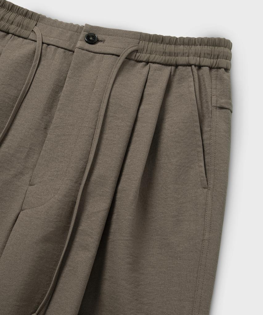 NONBLANK Loose Straight Fit String Pants_Beige