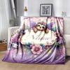 Sloth Customize Your Name Blanket Warm Comfortable And Soft Blankets Are Suitable For Home Chairs Office Sofas Sofas Office Camping And Gifts For
