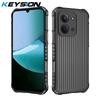 KEYSION Robuste stoßfeste Handyhülle für Redmi 15C 171mm 173mm Weiches Silikon+PC Durchsichtige matte Rückseite für Xiaomi POCO C85