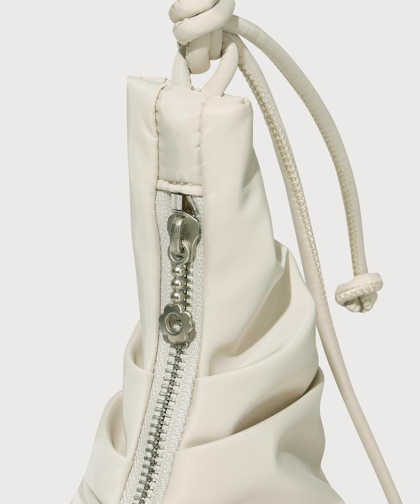 Covernat Woman Clover Heart String Hobo Bag Light Beige