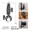 Dual-Head U-Clip Selfie Stick & Sports Camera Mount for Motorcycles