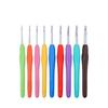 8/9Pcs Ergonomic Handle Crochet Hooks Kit Silicone Soft Handle Aluminum Crochet Crochet Needles Set DIY Handmade Craft Anti-rust