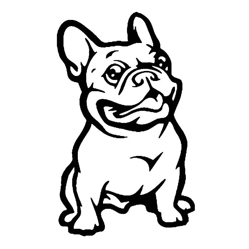 Bulldog Dog Car Sticker Cute Puppy Car Body Bumper Windows Motorcycle Laptop Walls Vinyl Film Decal Auto Tuning Accessories Quality