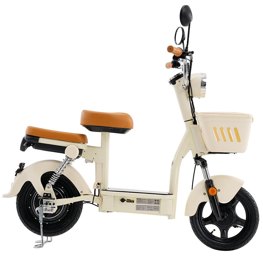 Trotinetă Electrică Y16 cu Coșuri Duble și Pernă Scaun Spate 1200W 20Ah Roți 14'' Viteză Maximă 25KM/H Autonomie 90-100KM escooters