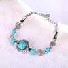 Vlinders Decoratie Verstelbare Unisex Armband Legering Handgemaakt Turkoois Kralen Retro Armband Sieraden Accessoires