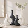 Abstract Hollow Heart Vase Matte Curved Flower Vase Modern Minimalist Tabletop Decor For Living Room Bedroom Home Ornament