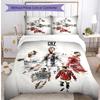 Set de Lenjerie de Pat cu Imprimeu Cristiano Ronaldo, 3 Piese, Moale, Prietenos cu Pielea, Lavabil, Husă de Plapumă și Fețe de Pernă, pentru Toate Sezoanele, Dormitor