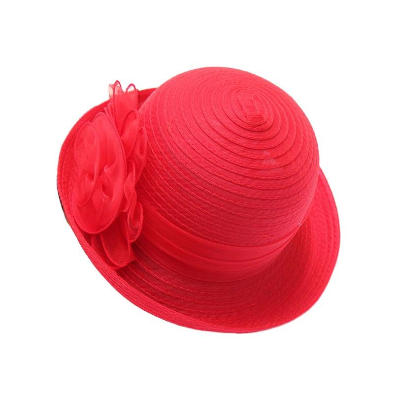 Stylish Womens Summer Organza Bowler Hat In 1920s Vintage Design A267