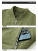 Men's Thickened Cotton Baseball Collar Jacket - Windproof American Workwear Style, Warm Autumn/Winter Outerwear