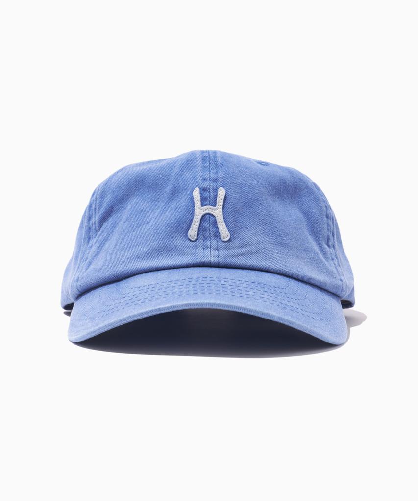 HELLO SUNRISE H Logo Cotton Ball Cap_Blue