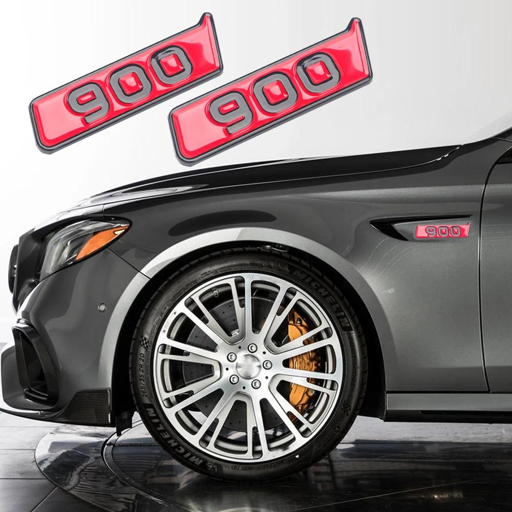 2pcs Red 800 Wing Side Sticker 900 700 Fender Sticker For Brabus AMG G800 G900 W464 W463 G63 G65 Brabus Fender Sticker
