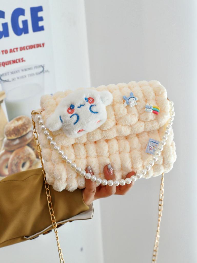 Borsa Pacha Dog Lavorata a Maglia a Mano Kit Fai da Te – Regalo alla Moda Fatto da Sé per la Fidanzata