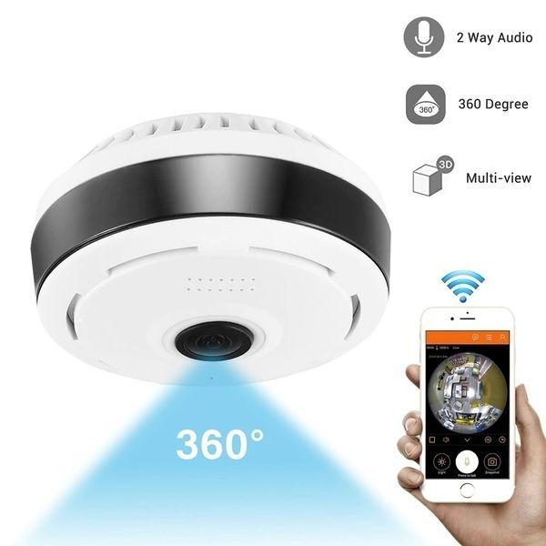 Panoramic View WiFi IP Night Vision Security Camera