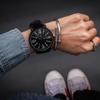 Male and Female Lovers Watch Korean Version of The Trend Student Large Dial Casual Black and White Vintage Watch