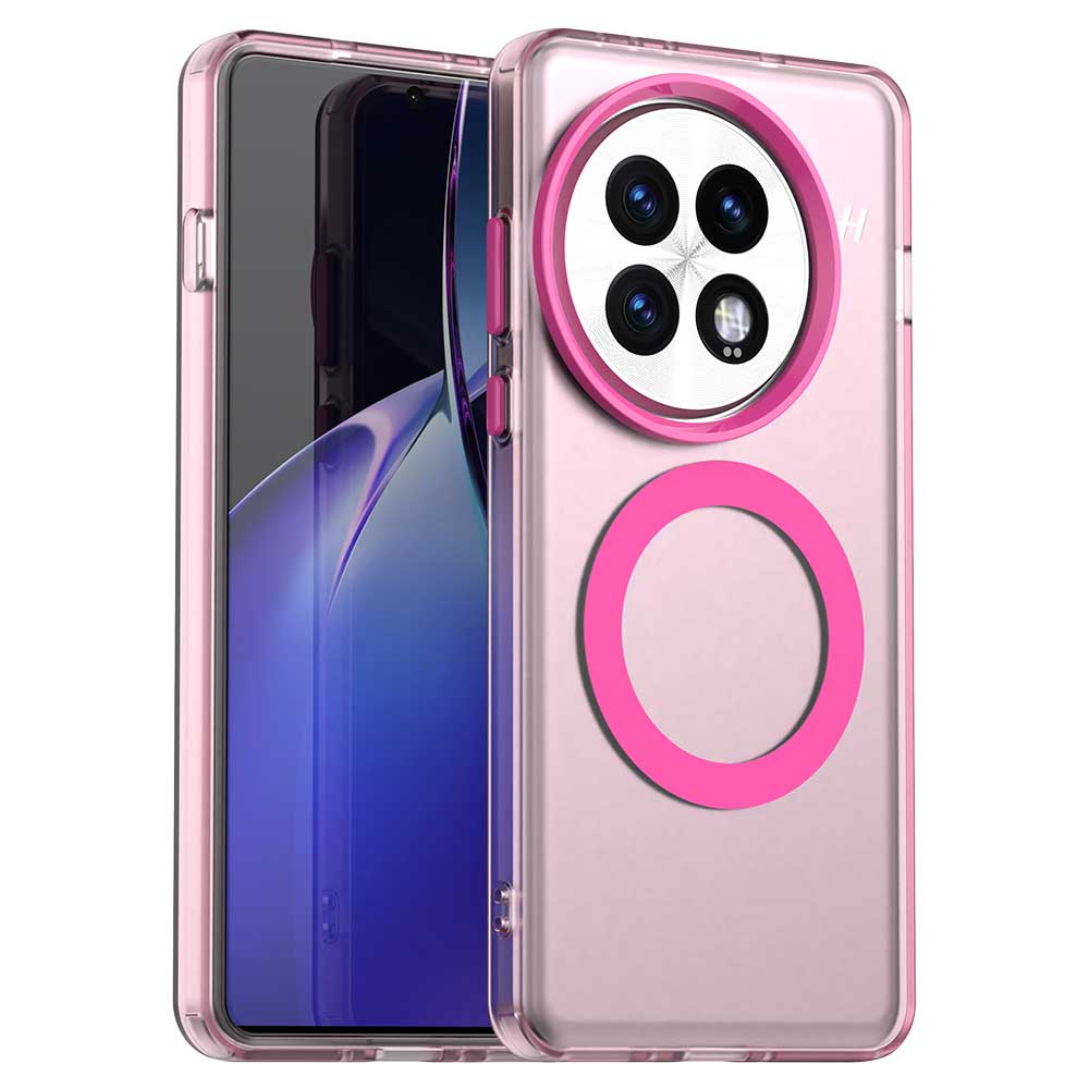 Magnetic Wireless Charging Case For OnePlus 13 G Cover Candy Colors Transparent Back Shell