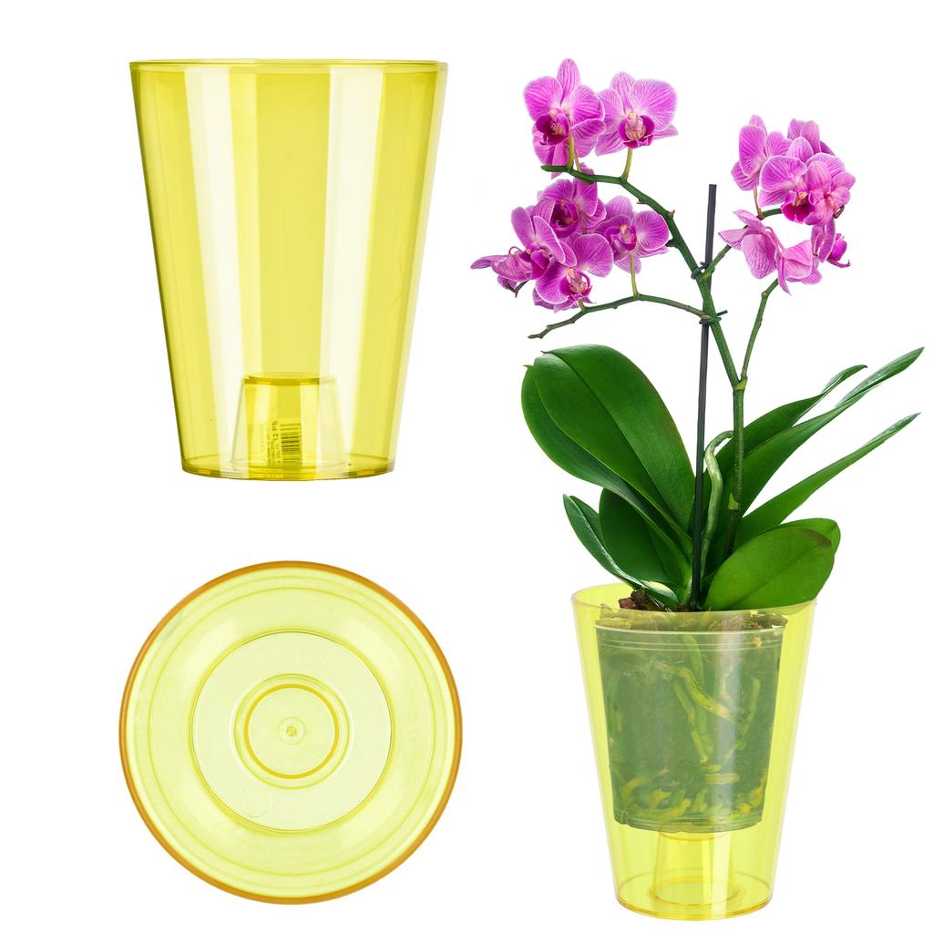 KADAX Vazonėlis Orchidėjų Vazonas Skaidrus 12cm vazonėlis