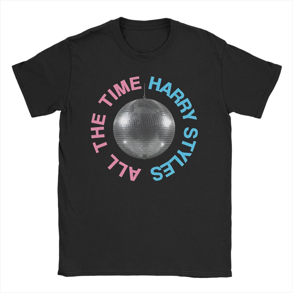 Kiss All The Time T-shirts de la Tournée de Harry Unisexe Styles Femme Hipster Coton Pur T-shirt Col Rond Manches Courtes T-shirt 6XL Vêtements
