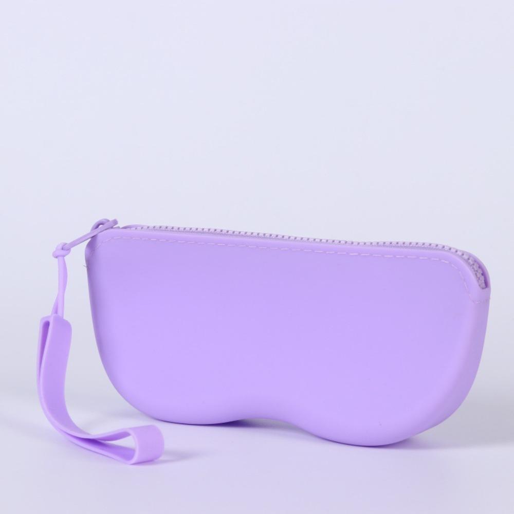 Waterproof Silicone Glasses Bag Lightweight Travel Silicone Eyeglasses Case Candy Color Outdoor Sunglasses Storage Pouch