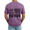Men's V Neck Short Sleeve Casual Shirt with USA Print Pocket Design Lightweight Summer Top Comfortable Fit