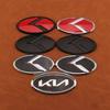 VTMI5 Car Front Grille Rear Logo Auto Emblem Sticker Accessories For GT-Line Sportage Ceed Rio Picanto Sorento Soul Cerato Venga