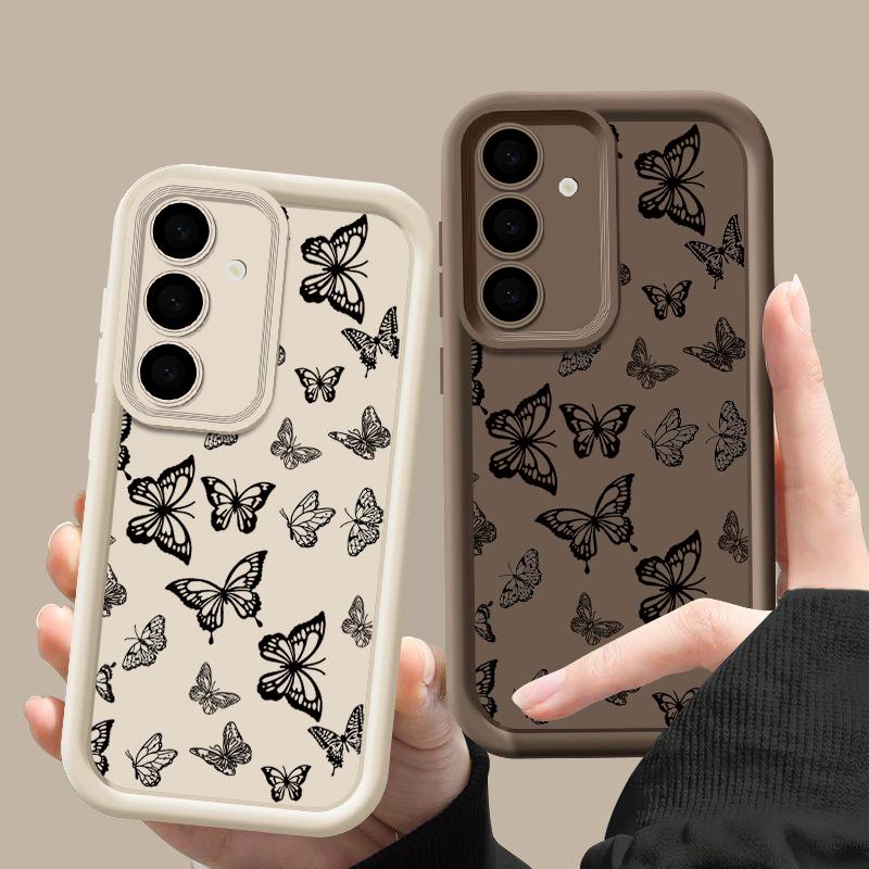 Coque papillon antichoc pour Samsung Galaxy S23 S24 Ultra A A4 G A6 S2 A3 A2 A14 A34 A1 A3 S20 FE S21 S22 Ultra Capa