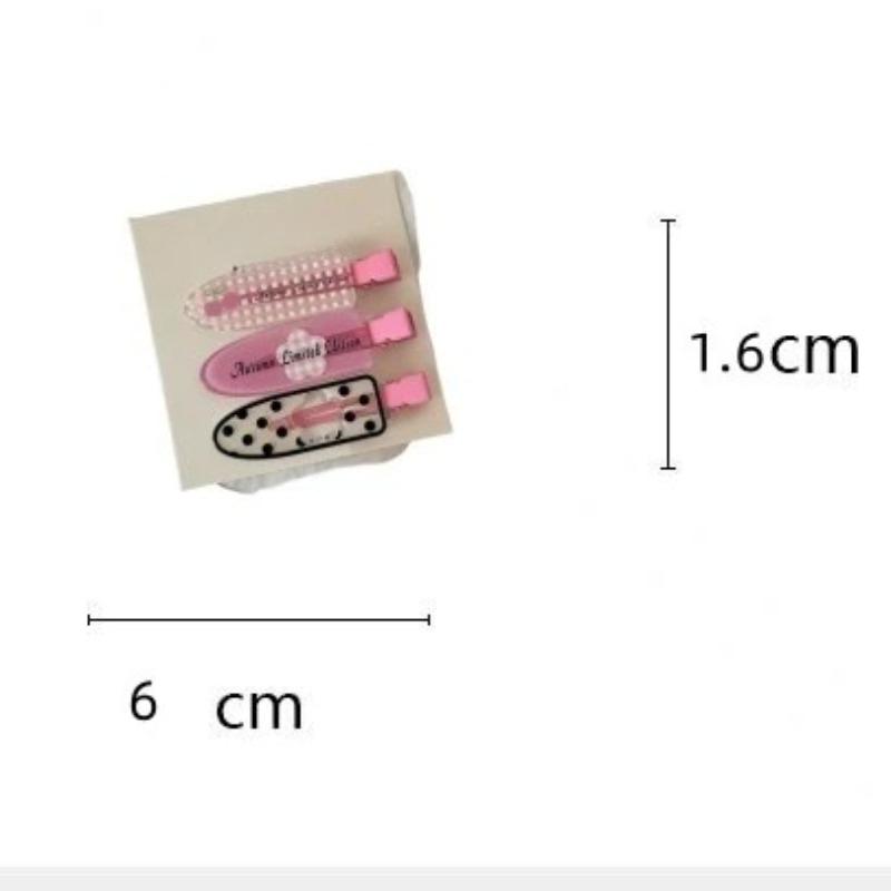 2/3 Stuks Schattige Cartoon Bloemen Roze Eendenbek Clips Koreaanse Zoete Haar Zijclips Vrouwen Meisje Pony Haarklemmen Hoofddeksel Stijl Accessoires